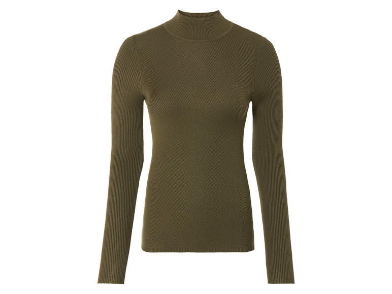 Gehe zu Vollbildansicht: esmara® Damen Feinstrick-Pullover, mit Stehkragen - Bild 5