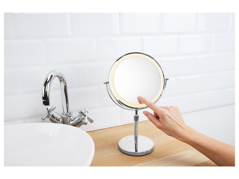 Gehe zu Vollbildansicht: CIEN Beauty Kosmetikspiegel, dimmbarer LED-Lichtrand - Bild 12