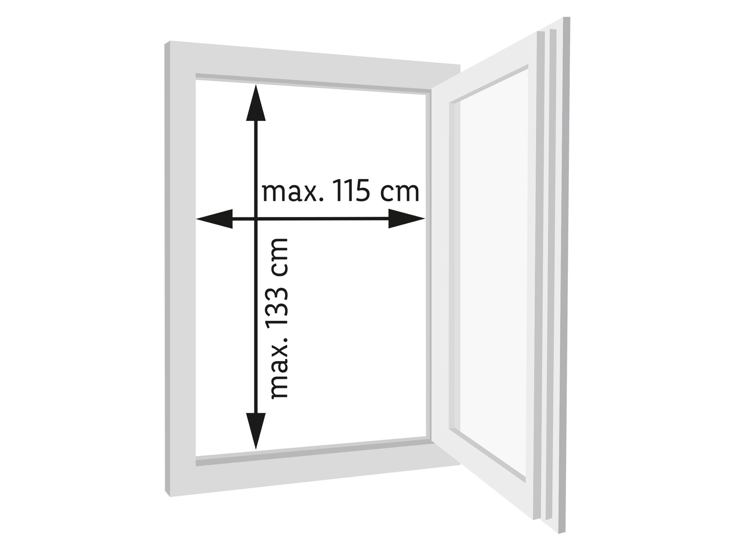 LIVARNO home Fenster-Insektenschutz, 120 tel… 140 cm, x
