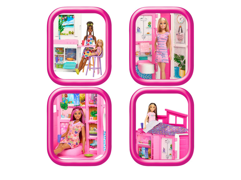 Gehe zu Vollbildansicht: Barbie GetAway Haus, mit Accessoires und Puppe - Bild 5