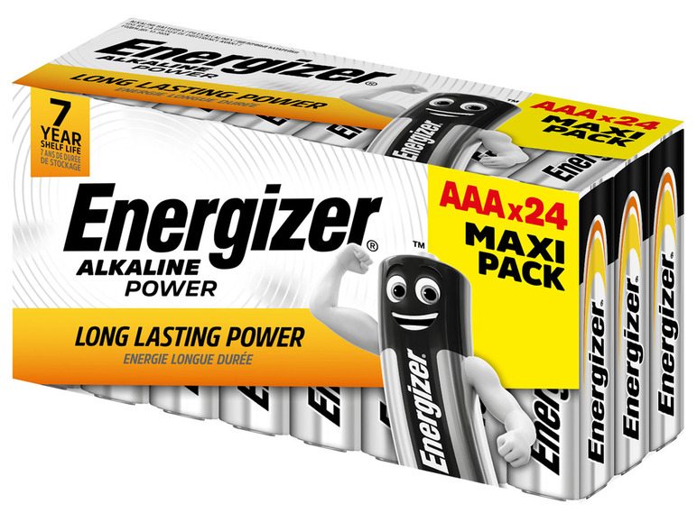 Stück Power Alkaline Energizer plastkfrei 24 Micro (AAA)