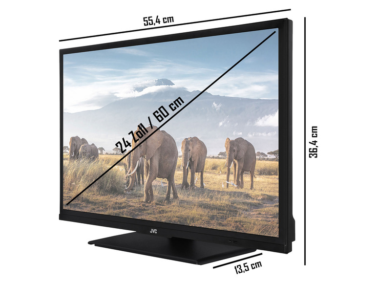 Fernseher JVC Triple-Tuner Zoll HD-Ready, LED, 24 Smart / »LT-24VH5156« TV, HDR10,