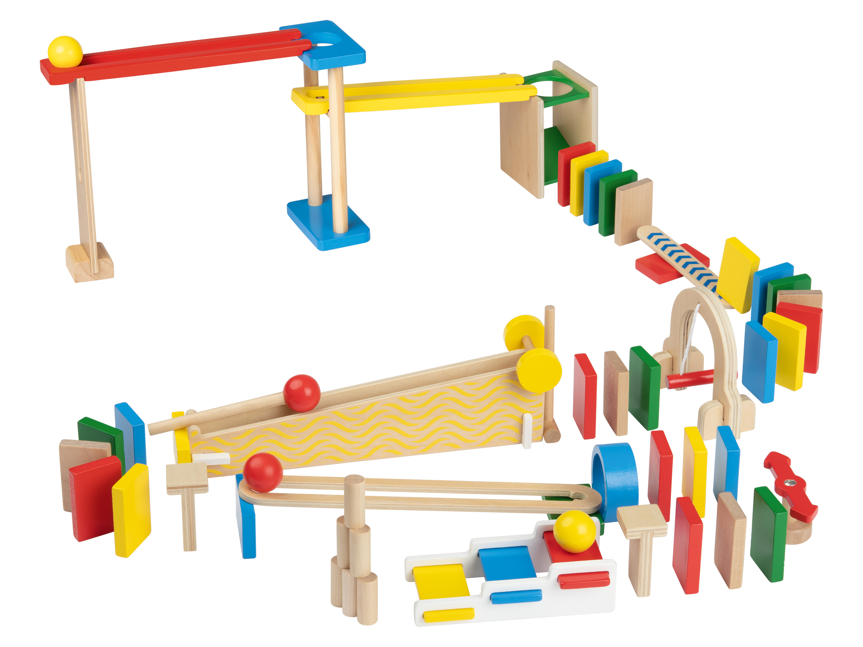 Playtive Holz Kugelbahn (Domino)