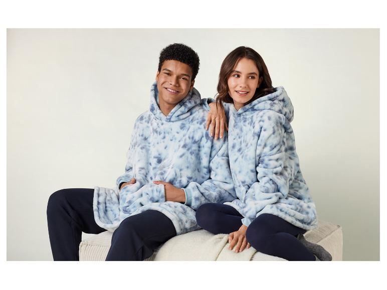 Gehe zu Vollbildansicht: Unisex Oversize-Plüschhoodie, mit Teddyfleece - Bild 3