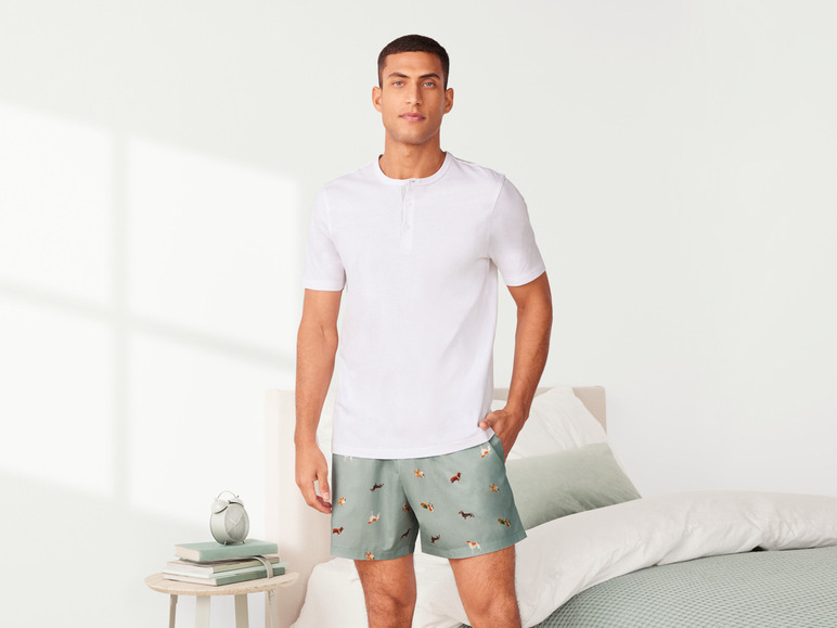 Gehe zu Vollbildansicht: LIVERGY® Herren Pyjama, kurz, mit Baumwolle - Bild 13