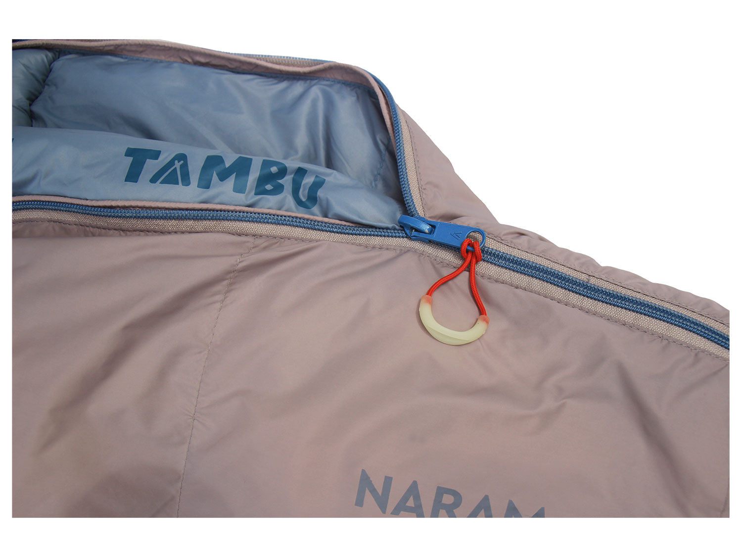 Mumienschlafsack grau/blau TAMBU Naram