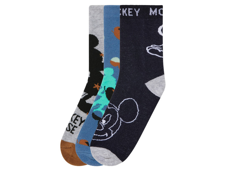 Gehe zu Vollbildansicht: Disney Kinder/Kleinkinder Socken, 3 Paar, mit Baumwolle - Bild 2