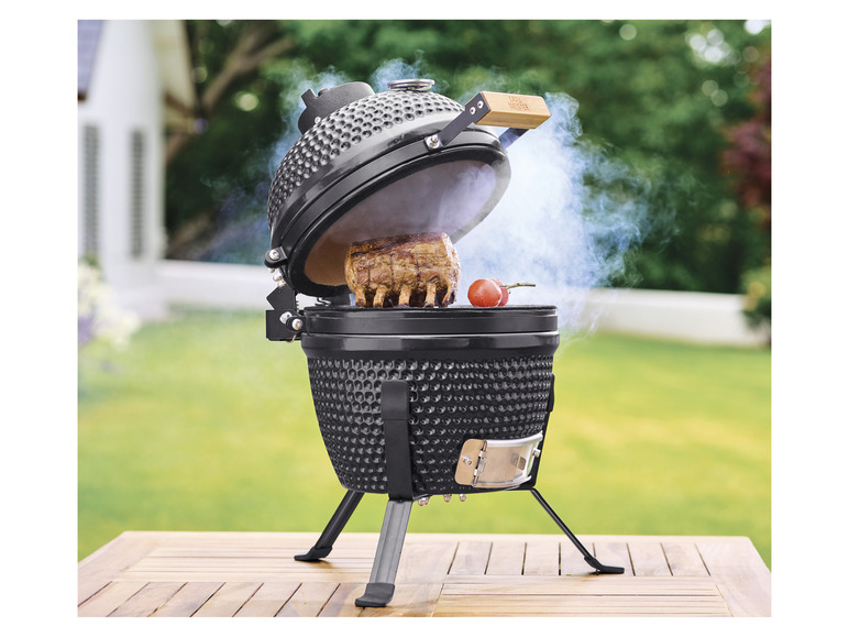 Keramikgrill, integriertes Thermometer GRILLMEISTER