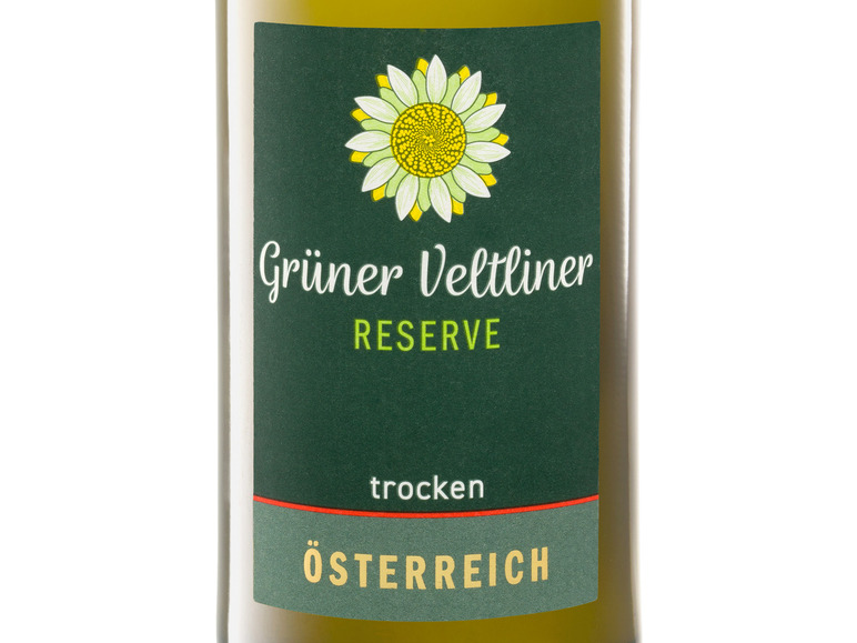 trocken, Grüner Weißwein Niederösterreich Reserve Veltliner 2021