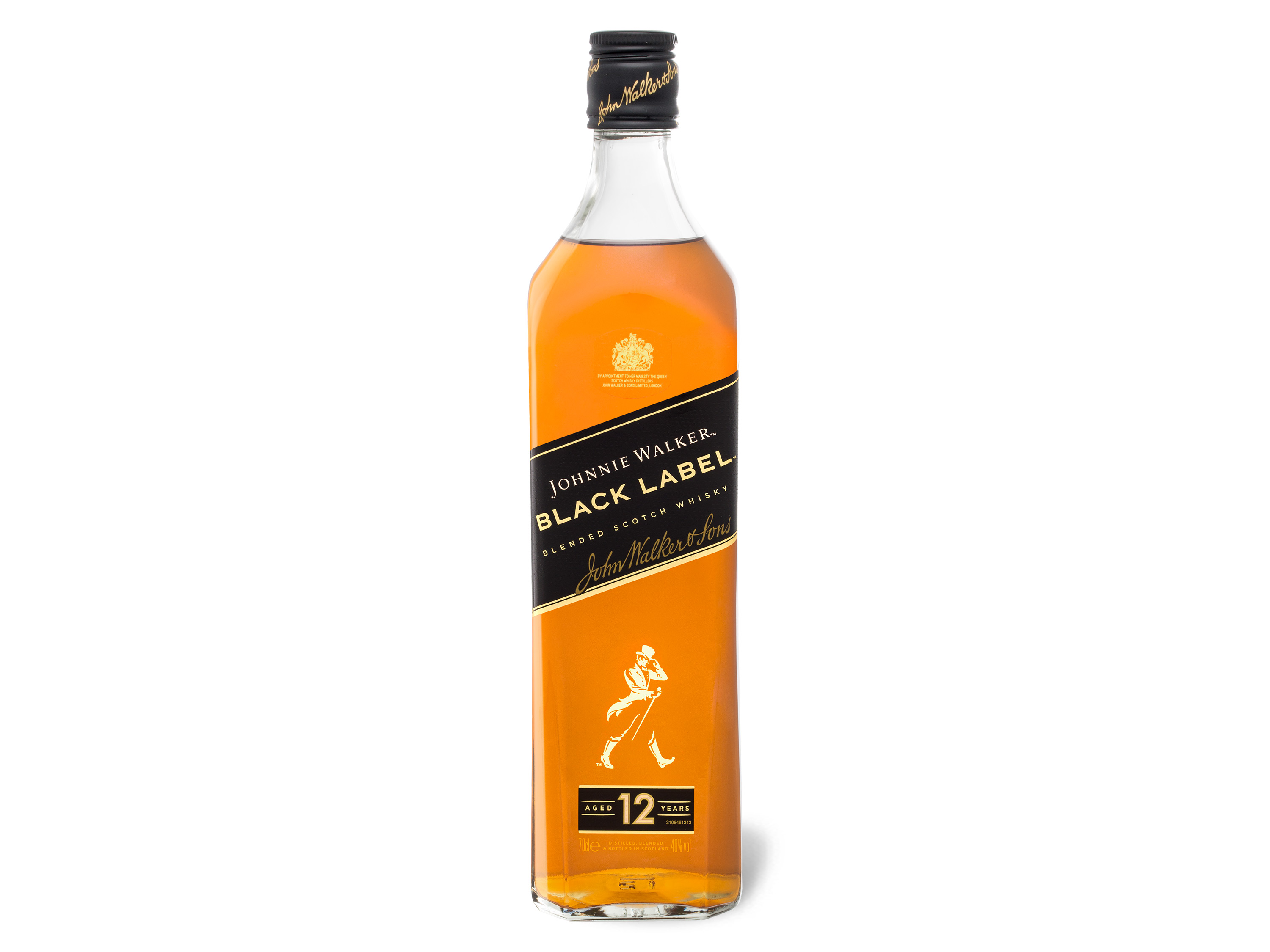 Johnnie Walker Black Label Blended Scotch Whisky 12 Jahre 40% Vol