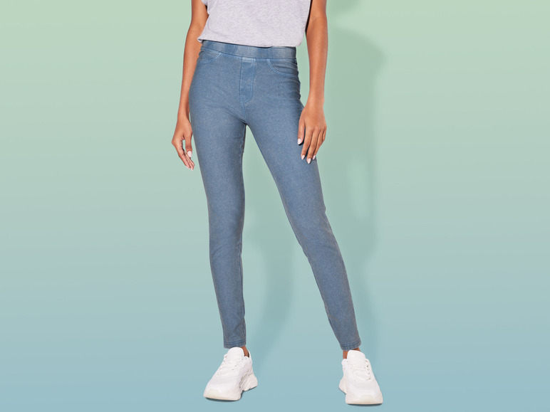 Gehe zu Vollbildansicht: esmara® Damen Jeggings mit Fake-Taschen vorn - Bild 6