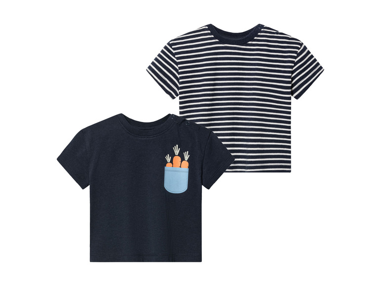 Gehe zu Vollbildansicht: lupilu® Baby T-Shirts, 2 Stück, aus reiner Bio-Baumwolle - Bild 2