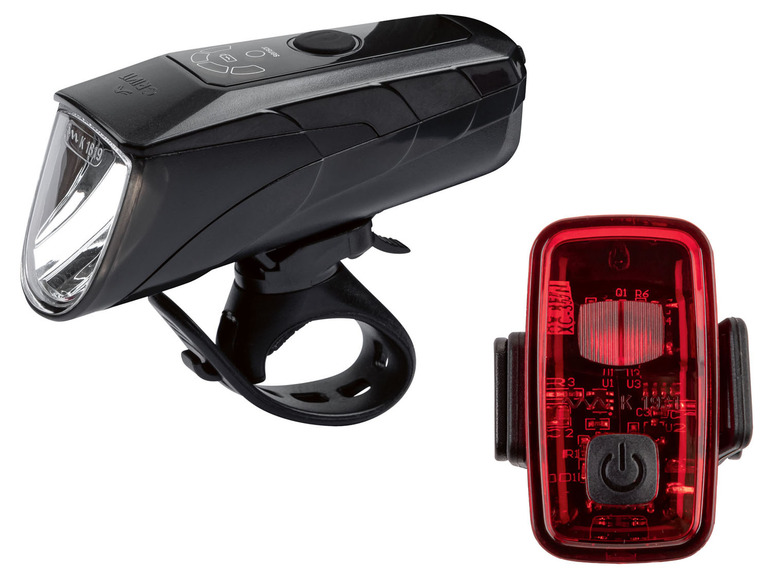 Gehe zu Vollbildansicht: CRIVIT LED-Fahrradleuchten-Set, mit USB-C-Anschluss - Bild 1