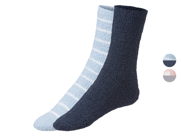 Gehe zu Vollbildansicht: esmara® Damen Kuschelsocken, 2 Paar, mit Softbund - Bild 1