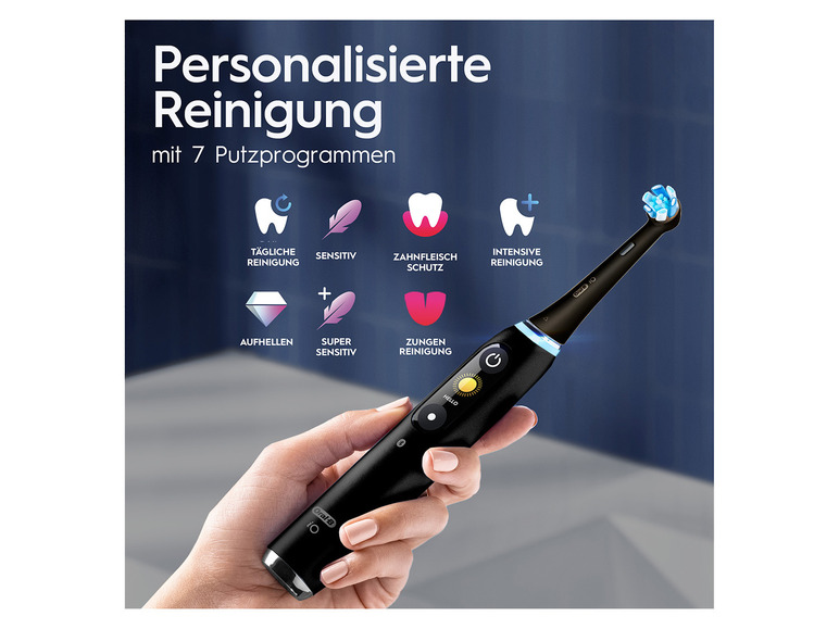 Gehe zu Vollbildansicht: Oral-B iO Series 9 Elektrische Zahnbürste, Lade-Reiseetui - Bild 9