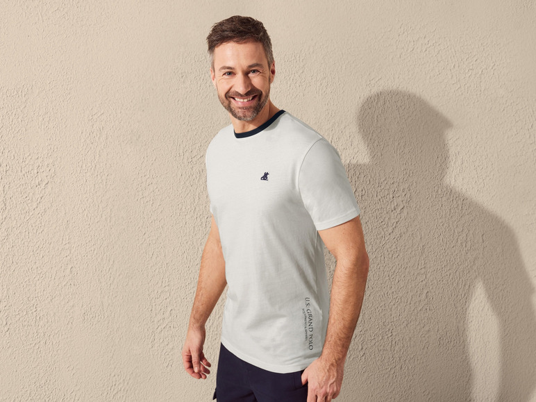 Gehe zu Vollbildansicht: x Grand Polo Herren T-Shirt aus reiner Baumwolle - Bild 3