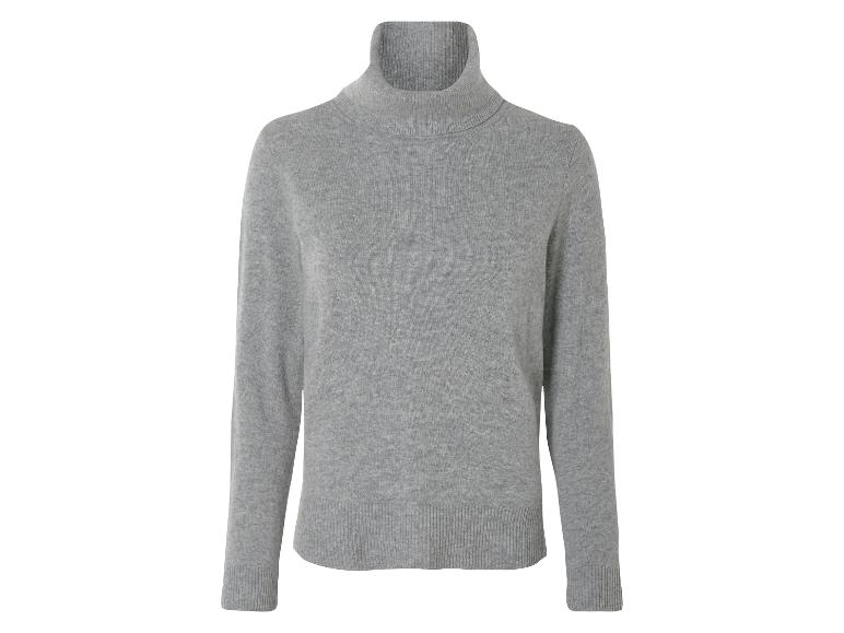 Gehe zu Vollbildansicht: esmara® Damen Kaschmir-Pullover, mit elastischen Bündchen - Bild 2