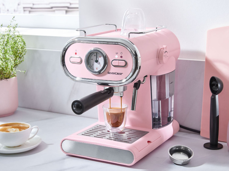 Espressomaschine/Siebträger TOOLS 1100 SILVERCREST® rosa KITCHEN SEM D3 Pastell