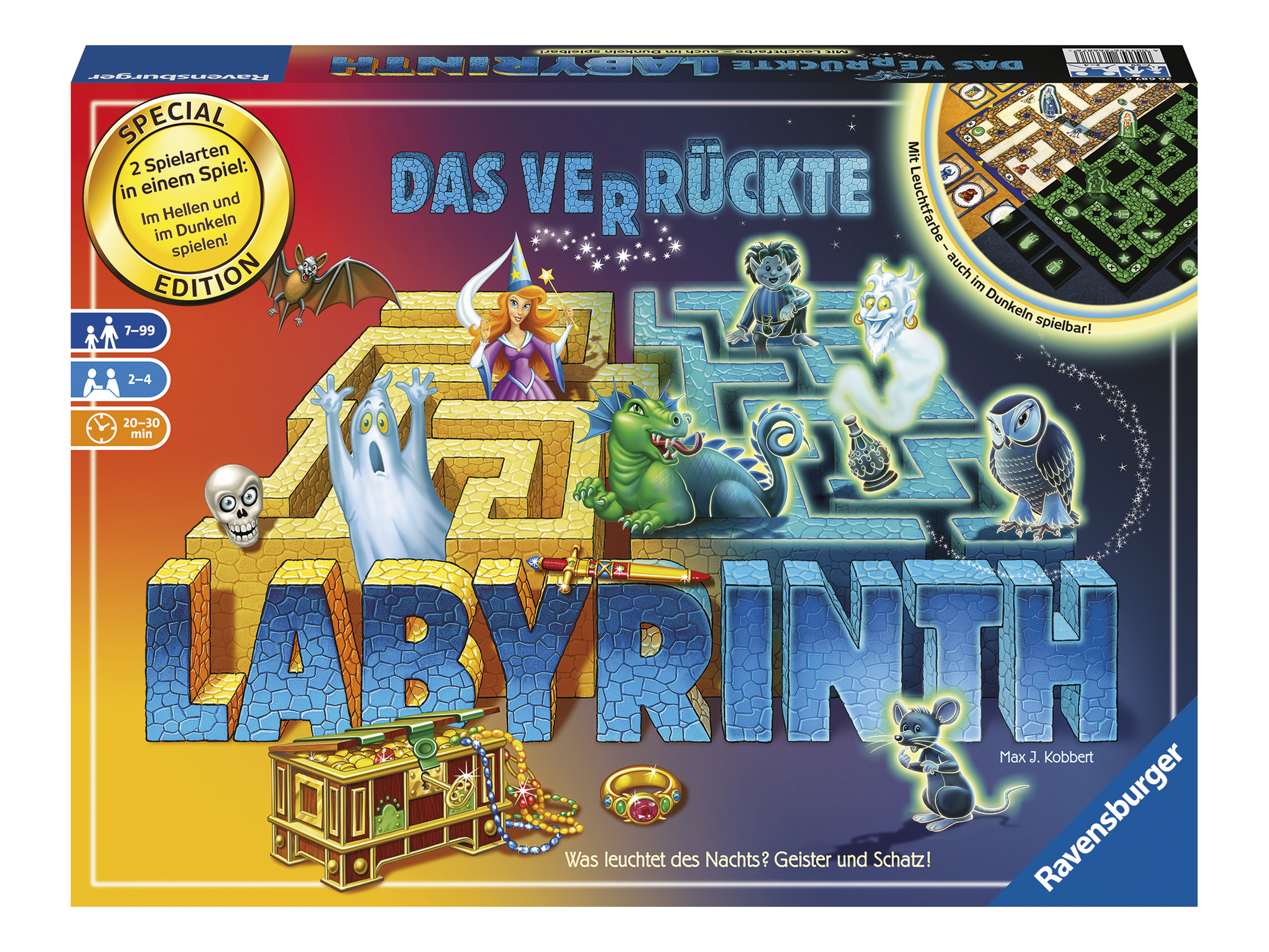 Ravensburger Das verrückte »Labyrinth Glow in the Dark«