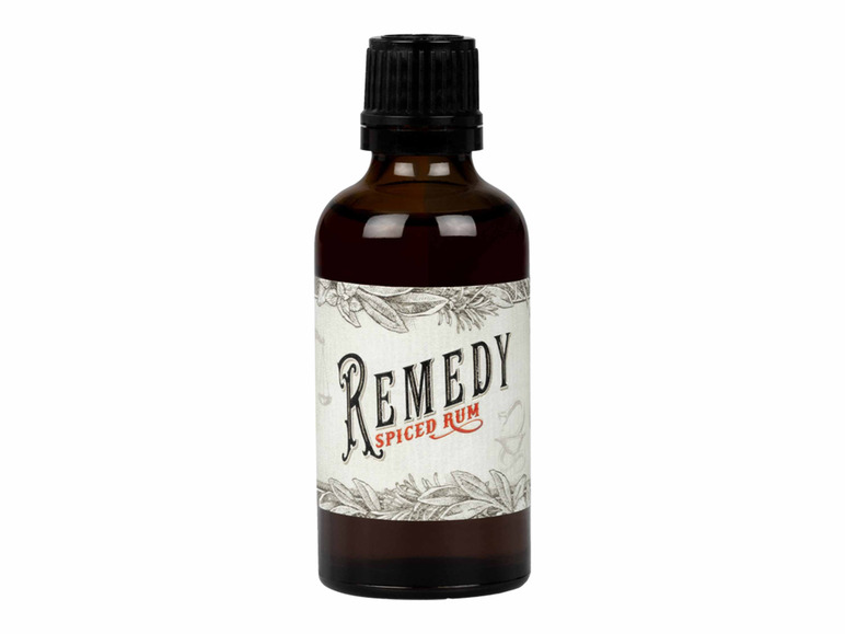 Gehe zu Vollbildansicht: 50ml Miniaturflasche Remedy Spiced Rum (Rum-Basis) 41,5% Vol - Bild 1
