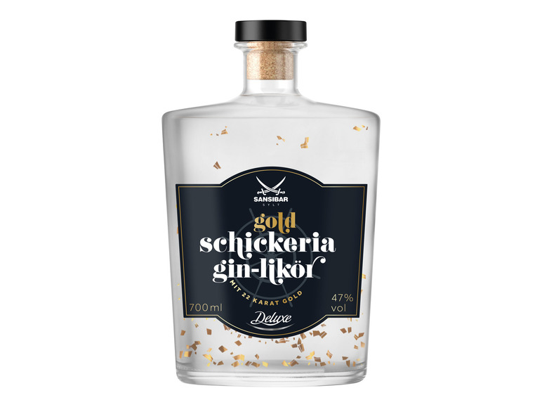 47% SANSIBAR Vol Gin-Likör mit Schickeria Gold