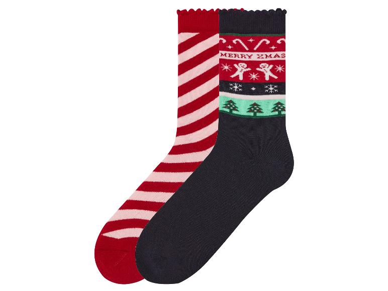 Gehe zu Vollbildansicht: pepperts!® Kinder Thermo-Socken, 2 Paar, mit Weihnachts-Designs - Bild 2