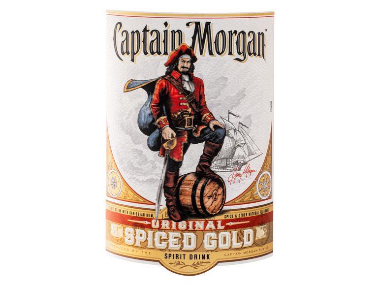 Captain Morgan Spiced (Rum-Basis) 35% Gold Vol