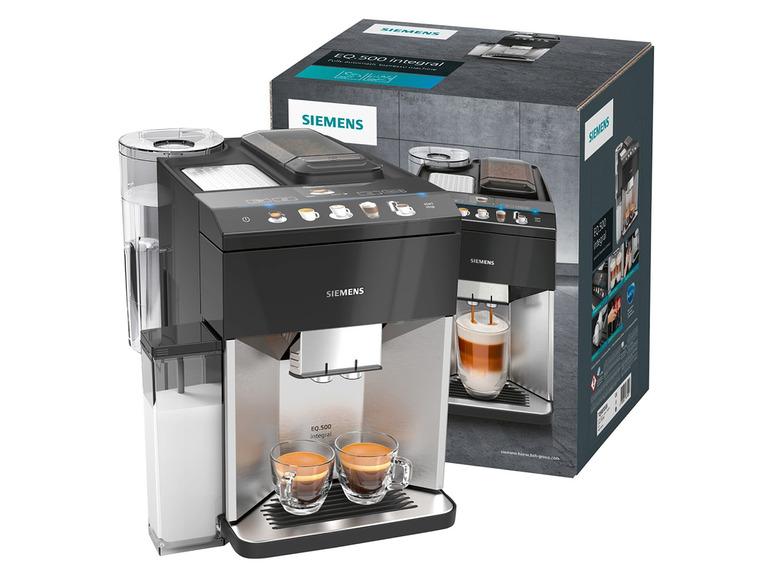 Kaffeevollautomat, Siemens TQ507D03 Edelstahl EQ500 integral,