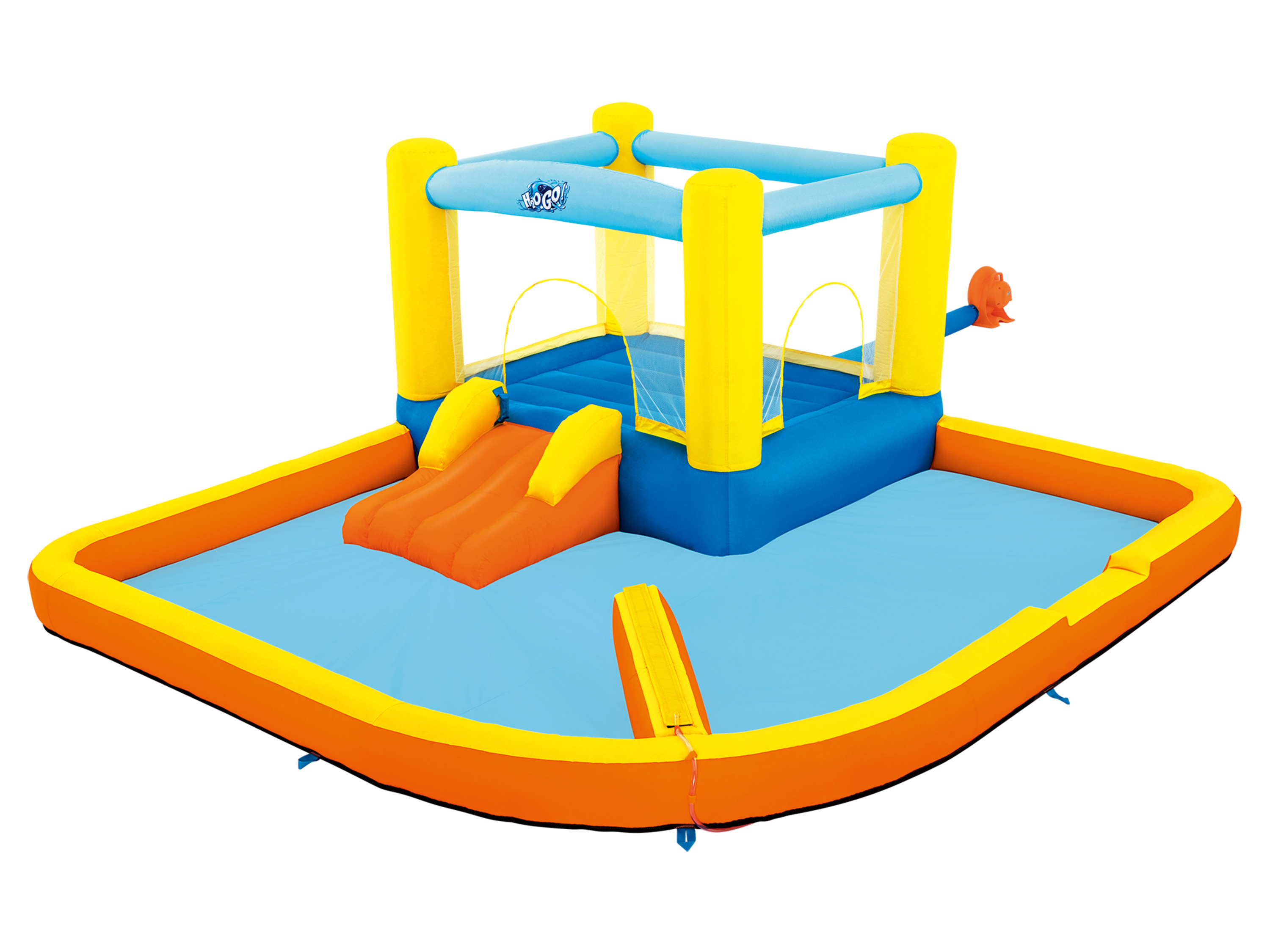 Bestway H2OGO!® Mega-Wasserpark Beach Bounce™ mit Dauergebläse