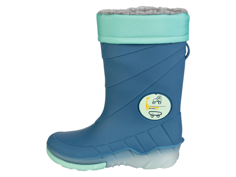 Gehe zu Vollbildansicht: lupilu® Kleinkinder Blinkregenstiefel mit weichem Warmfutter - Bild 4