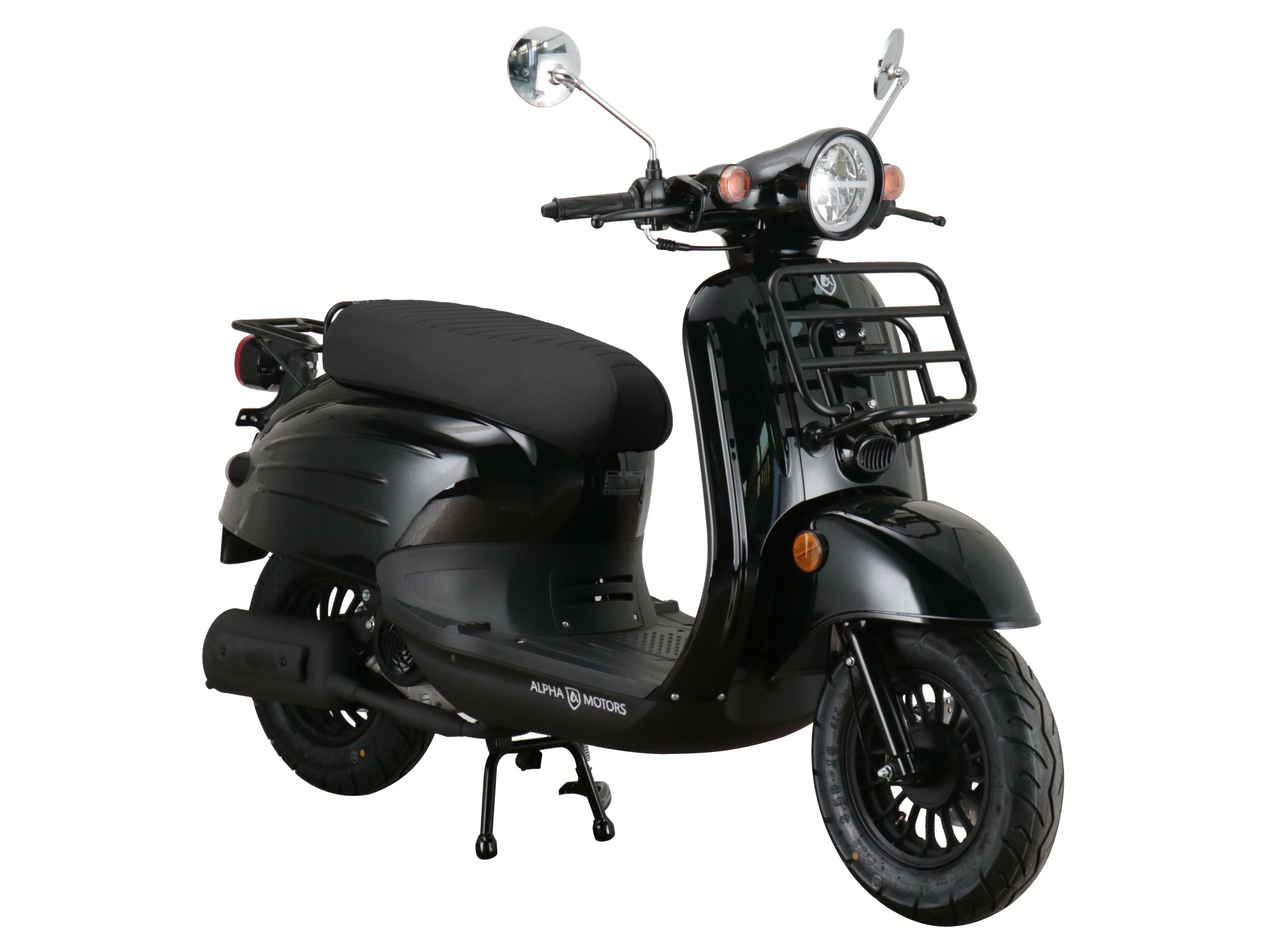 Alpha Motors Motorroller Adria 50 ccm EURO 5 (schwarz, 25 km/h) 25 km/h