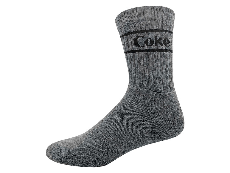 Gehe zu Vollbildansicht: Coca Cola Herren Tennis-Socken, 3 Paar, mit hohem Baumwollanteil - Bild 14