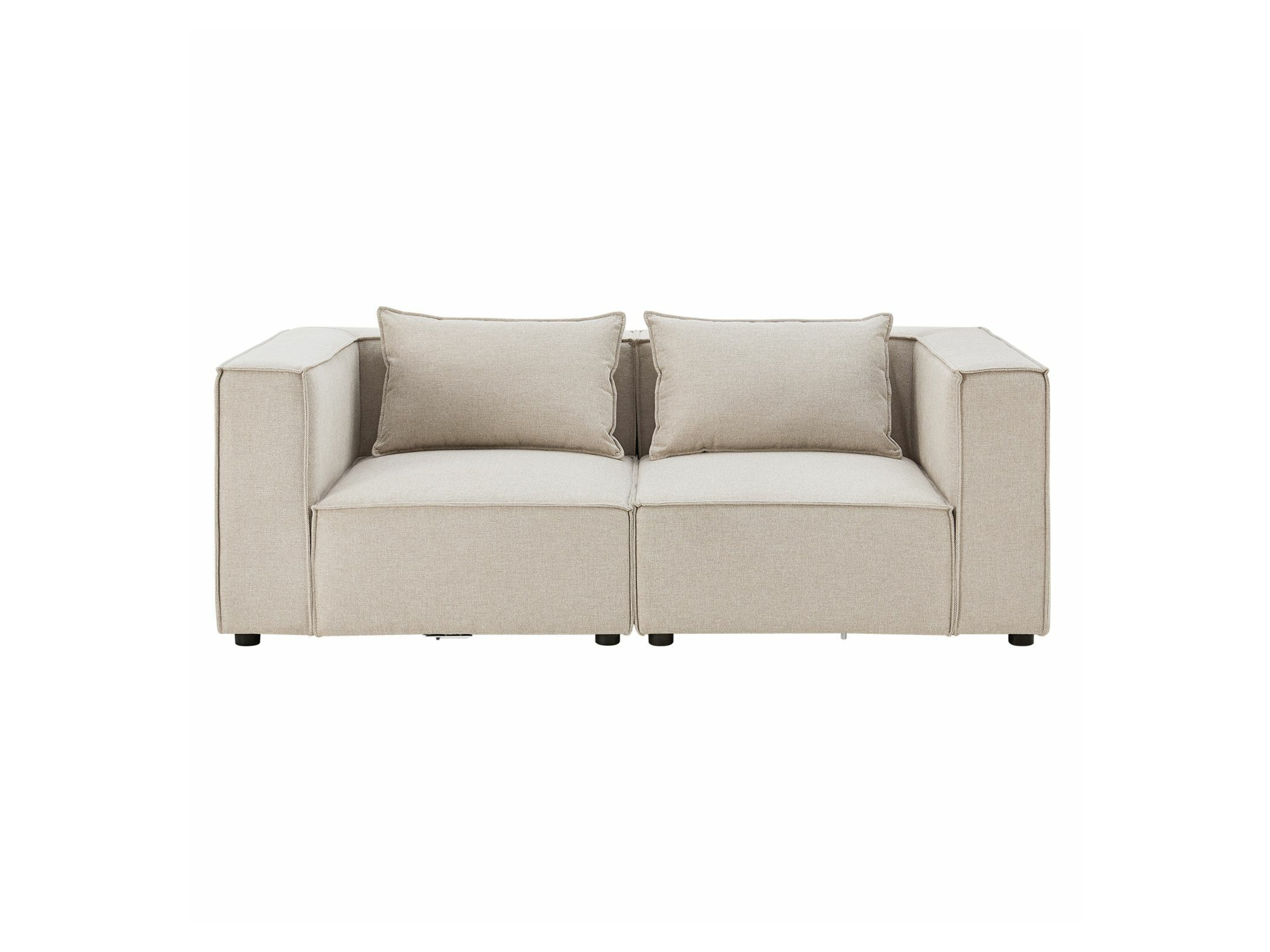 Juskys Modulares Sofa Domas (Stoff, beige, S) S