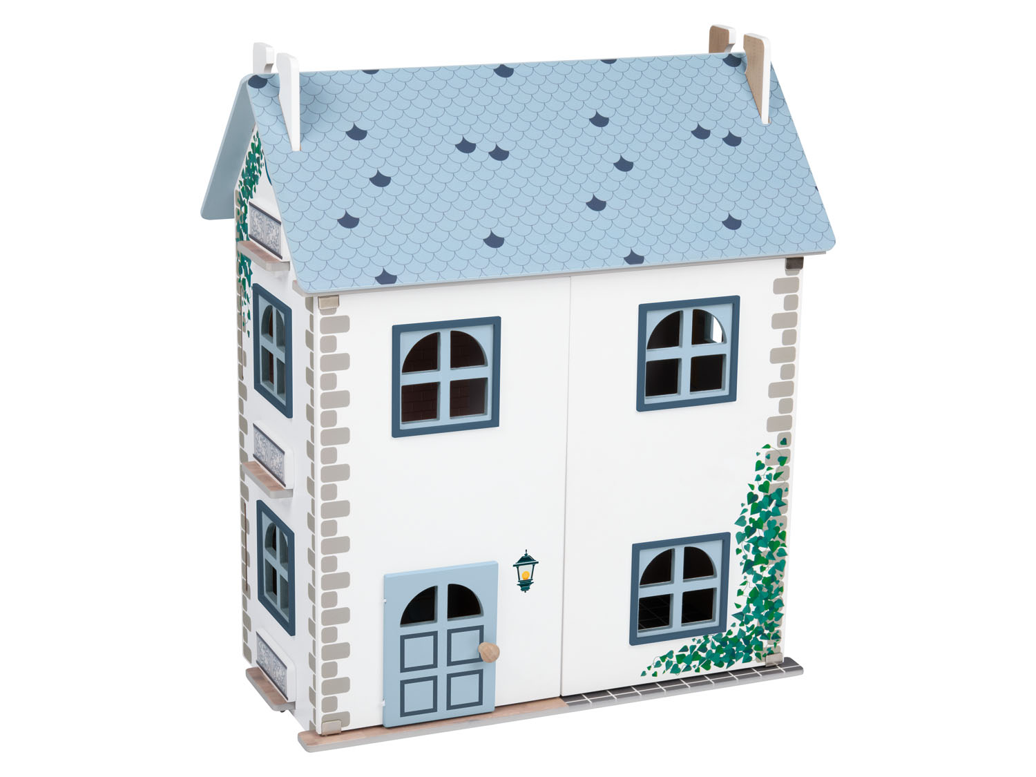 Playtive Holz Puppenhaus (blau)