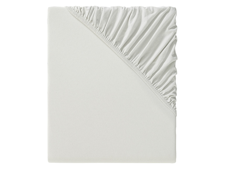 Gehe zu Vollbildansicht: LIVARNO home Bi-Elastic Jersey Spannbettlaken, 180-200 x 200 cm - Bild 5
