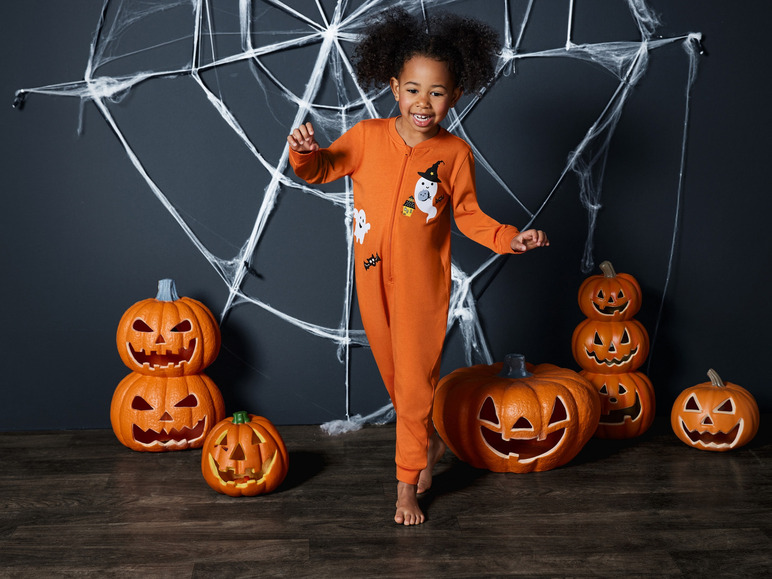 Gehe zu Vollbildansicht: lupilu® Kleinkinder Schlafoverall mit Halloween-Motiv - Bild 7