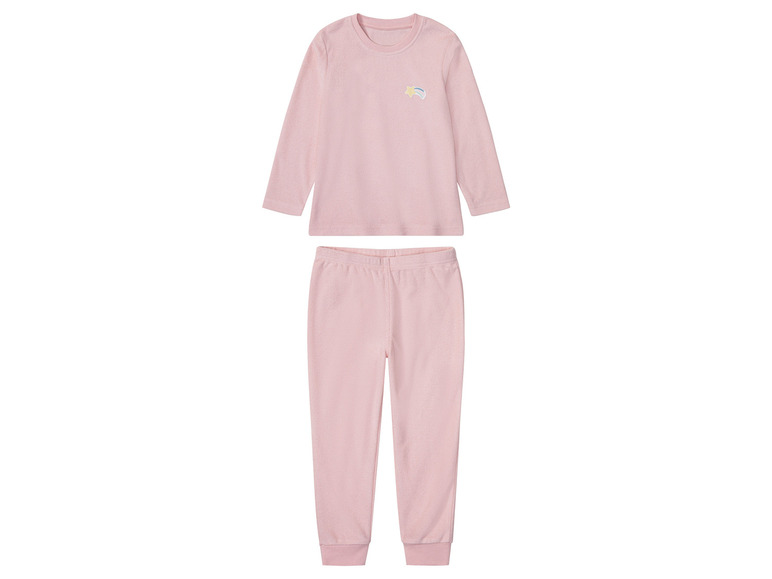 Gehe zu Vollbildansicht: lupilu® Kleinkinder Pyjama aus kuschelig weichem Frottee - Bild 2