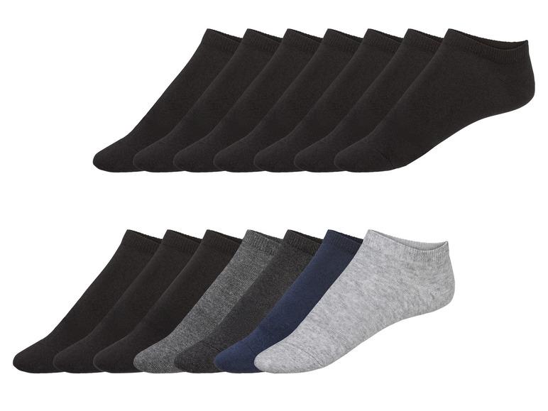 Gehe zu Vollbildansicht: LIVERGY® Herren Sneakersocken, 7 Paar, mit hohem Bio-Baumwollanteil - Bild 1