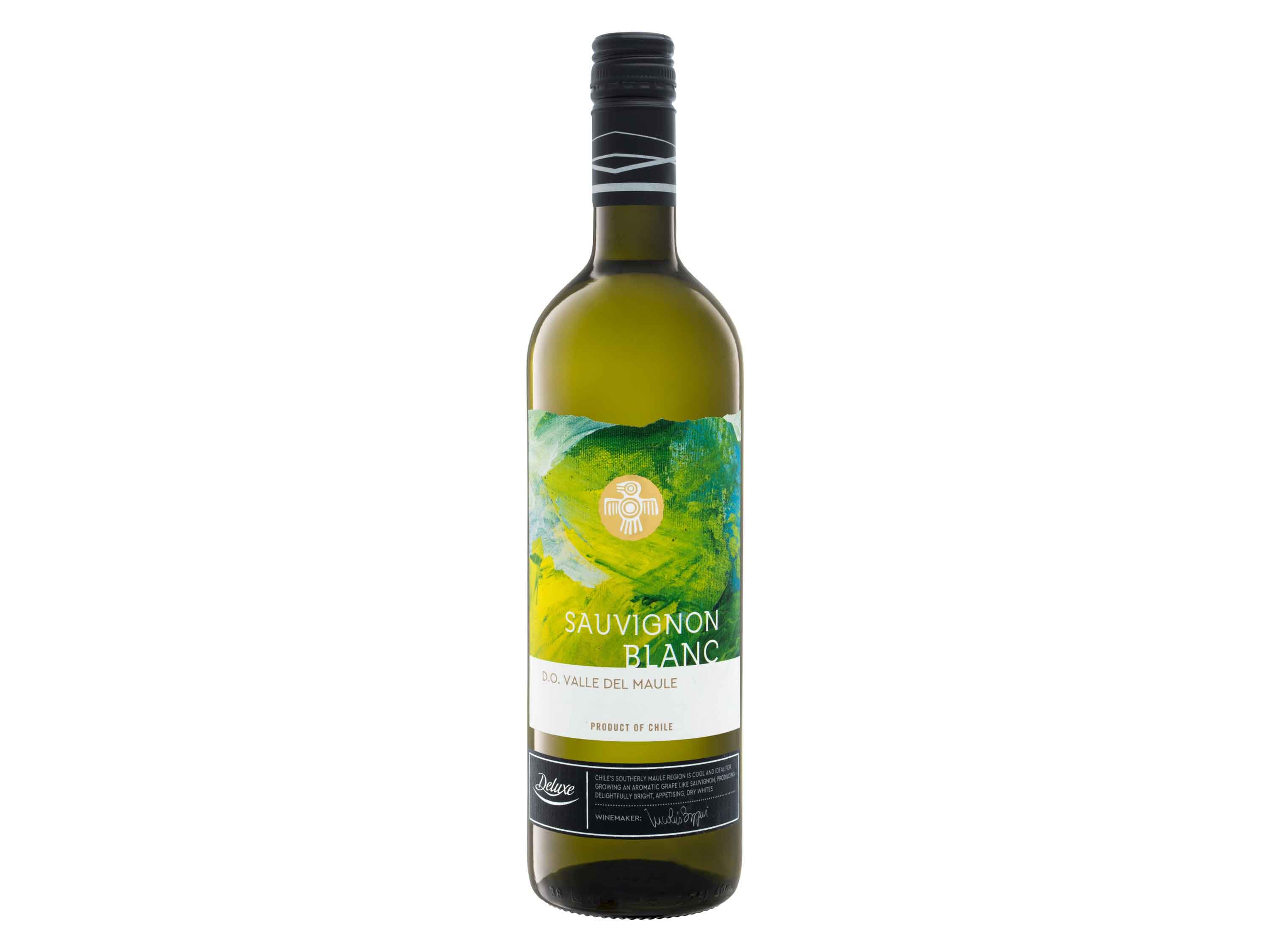 DELUXE Sauvignon Blanc Valle del Maule Chile trocken vegan, Weißwein 2023 Wein & Spirituosen Lidl DE