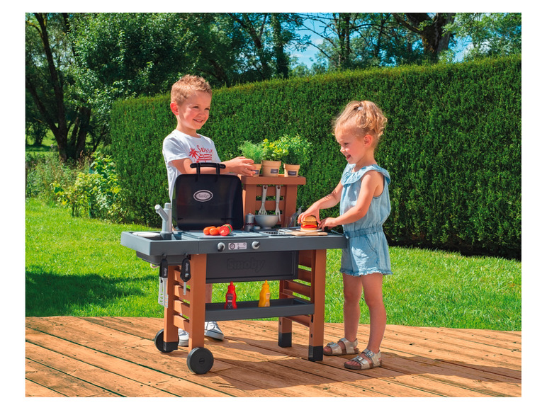 Gehe zu Vollbildansicht: SMOBY Outdoor Gartenspielküche, mit Grill, Fritteuse u.v.m. - Bild 2