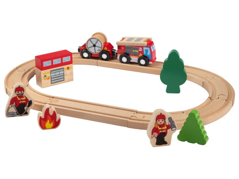 Gehe zu Vollbildansicht: Playtive Bahnset Bauernhof \ Bahnset Prinzessin \ Bahnset Feuerwehr \ Bahnset Polizei, 18-teilig - Bild 8