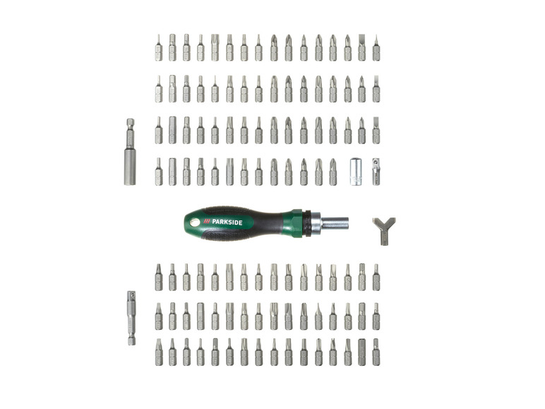 Gehe zu Vollbildansicht: PARKSIDE® Ratschen-Schraubendreher Bit-Set, 115-teilig - Bild 4