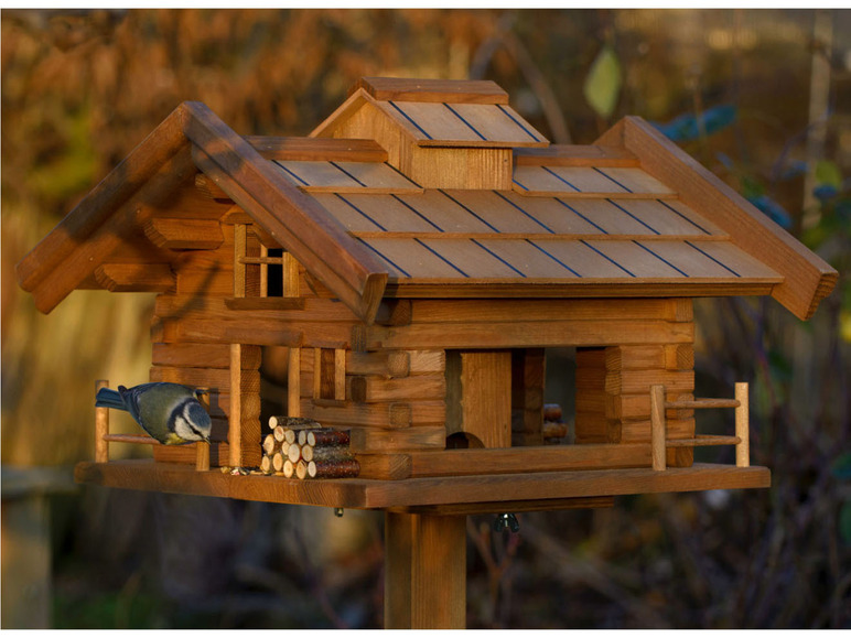 dobar Vogelfutterhaus »Tirol«, inkl. Standfuß, aus 117 Holz H cm