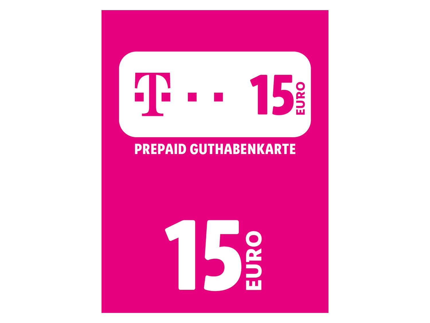 Telekom Code über 15 EUR