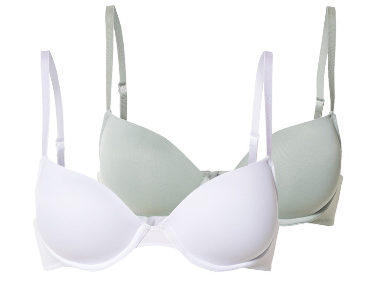 Gehe zu Vollbildansicht: esmara® Damen Bügel-BHs, 2 Stück, gepaddete Cups - Bild 2