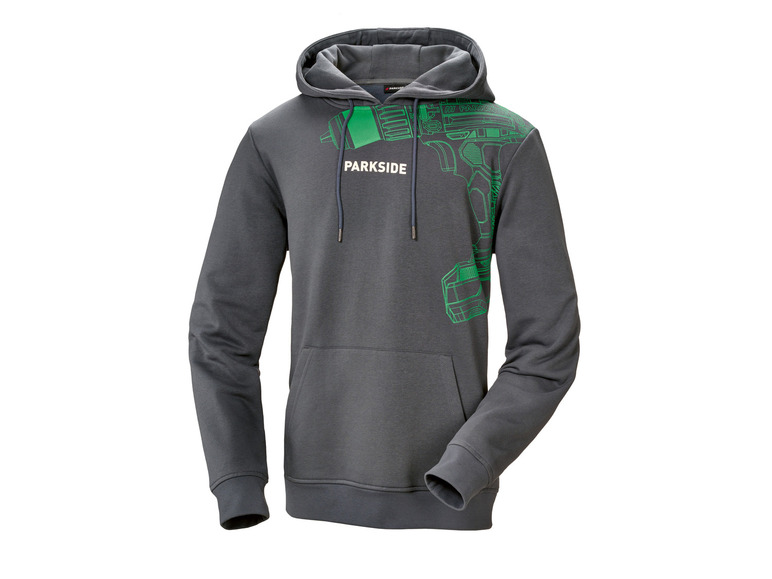 Gehe zu Vollbildansicht: PARKSIDE® Herren Sweathoodie mit Baumwolle - Bild 3