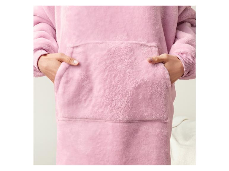 Gehe zu Vollbildansicht: Unisex Oversize-Plüschhoodie, mit Teddyfleece - Bild 8