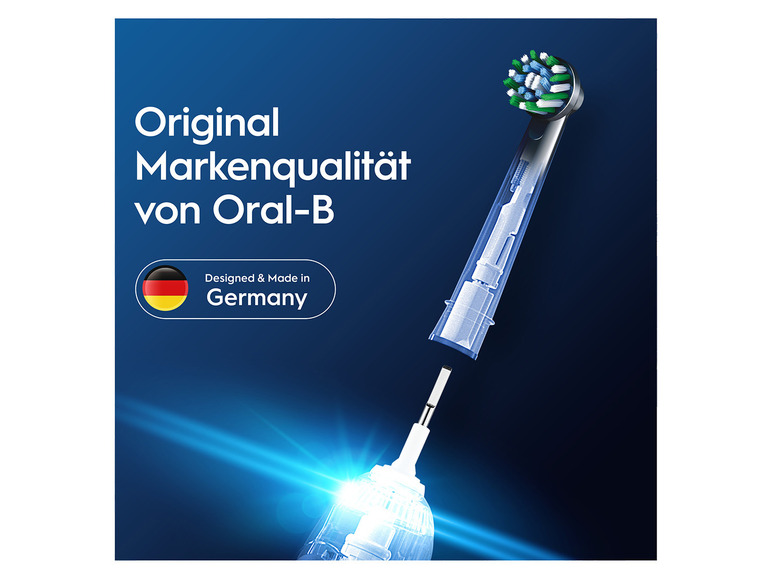 6er Oral-B CrossAction Schwarz Pro Aufsteckbürsten