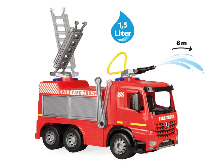 LENA GIGA TRUCKS Aufsitz-Feuerwehr Wasserstrahl mit m »Arocs«, zu bis 8