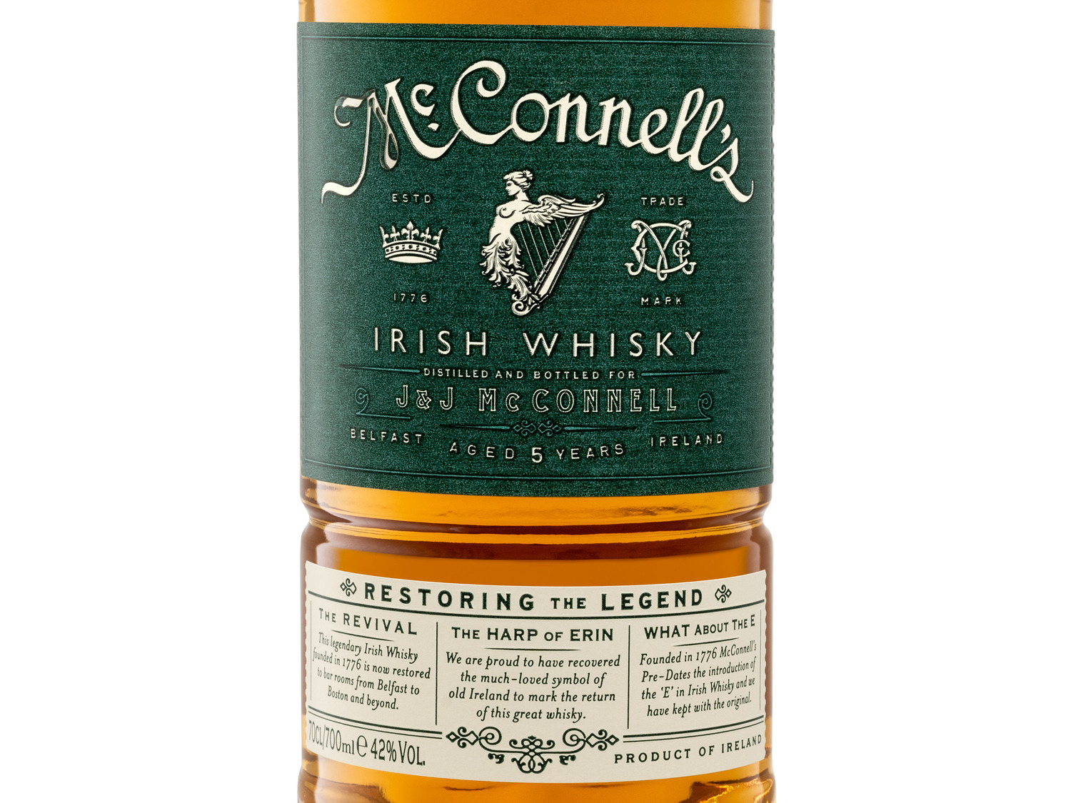McConnells\'s Irish Whisky | Jahre LIDL Vol 42% 5